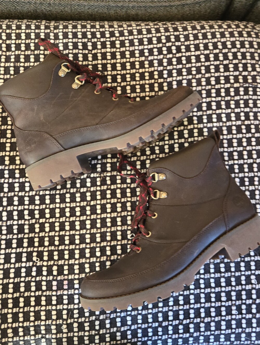 Timberland Ellendale Brown Leather Lace Up Boot, Women's SIZE 8.5